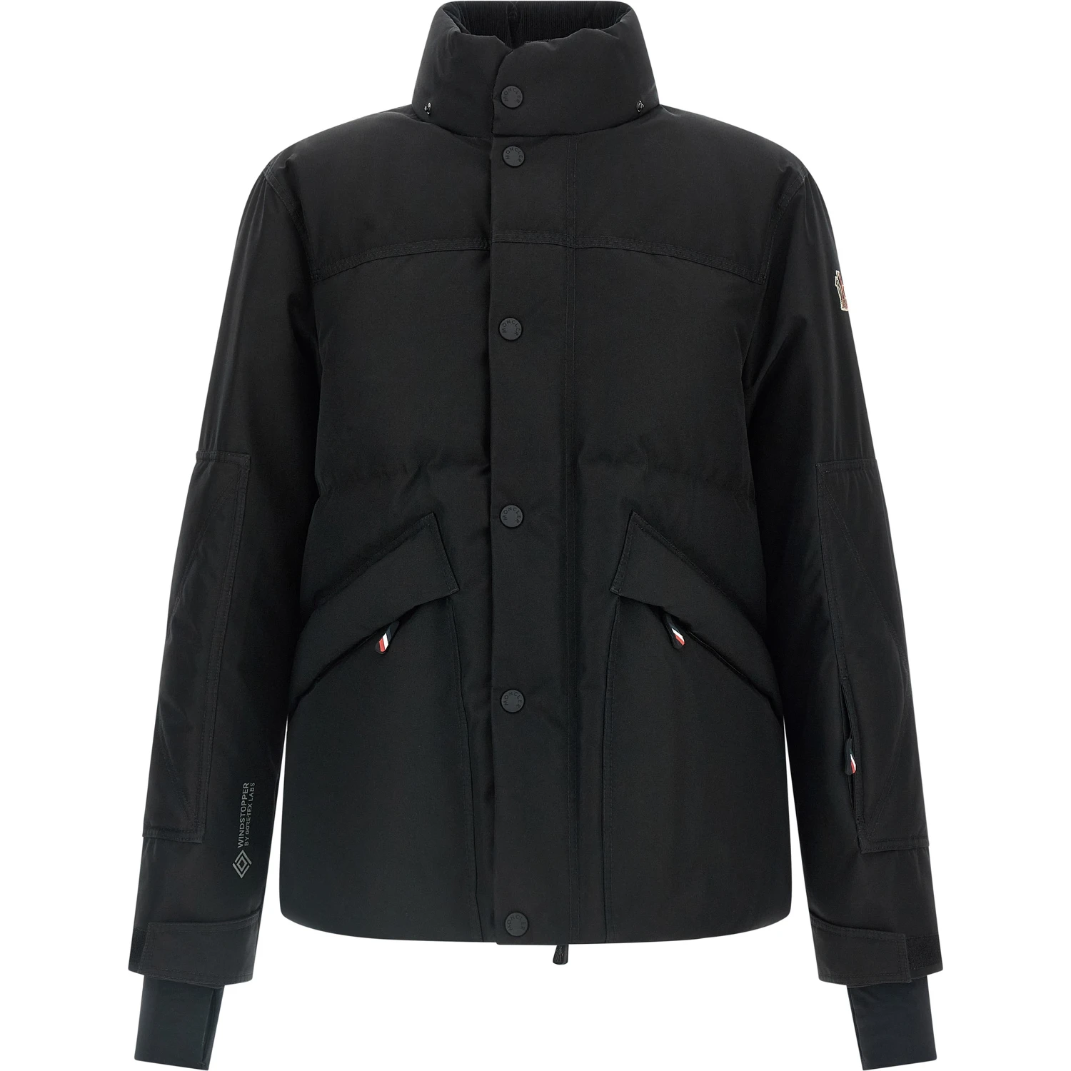 Black Polyester Shell Jacket