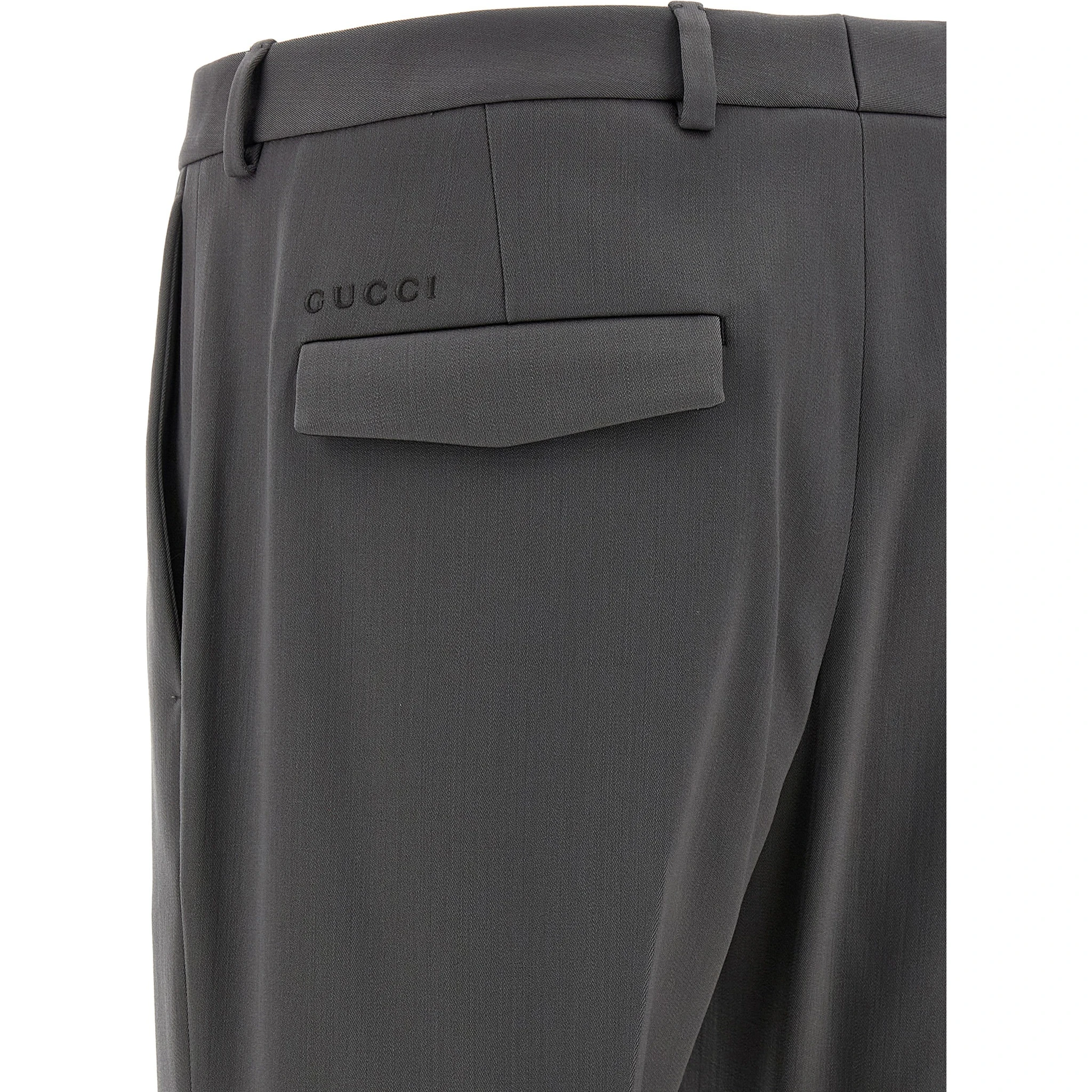 Gray Wool Dress Pants