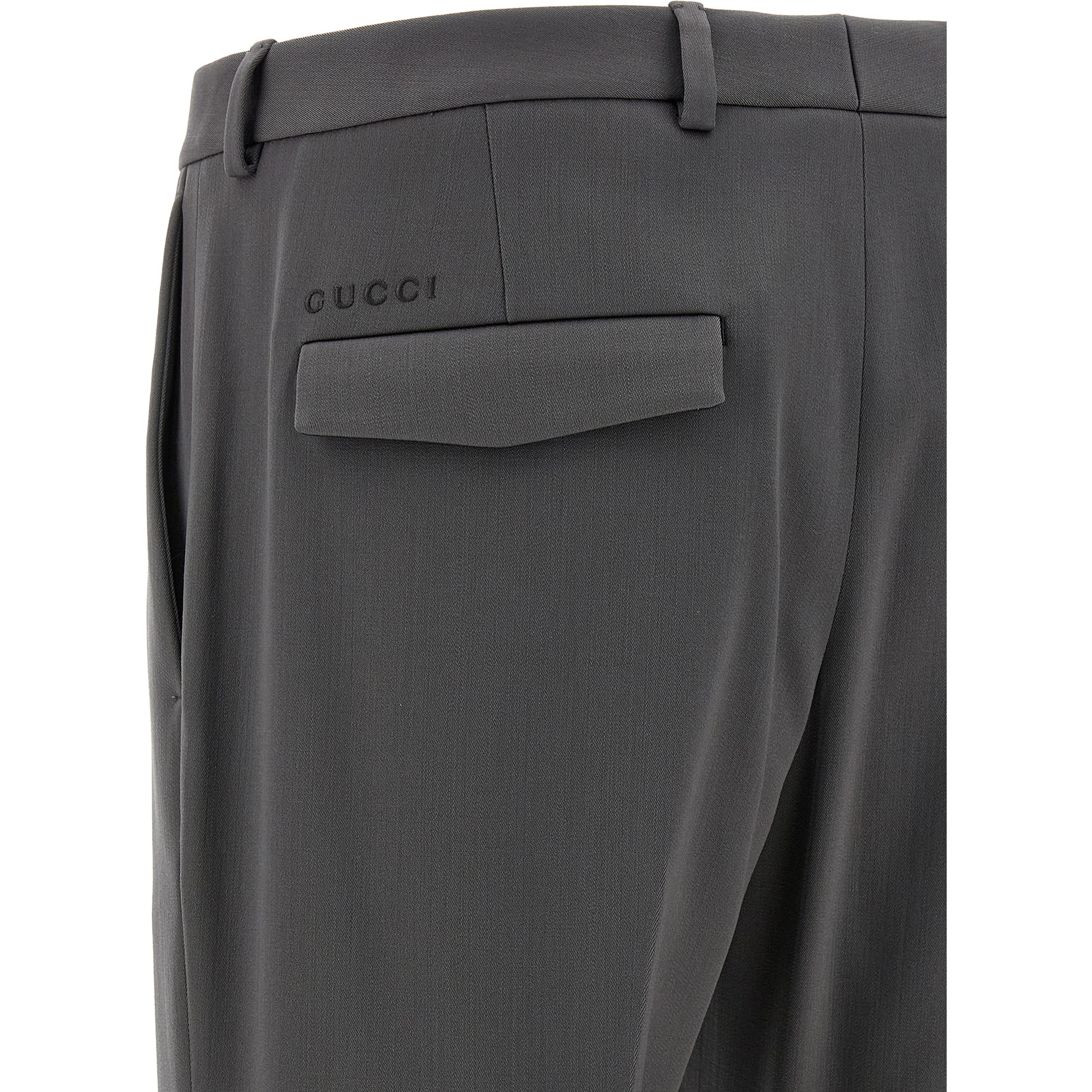 Gray Wool Dress Pants