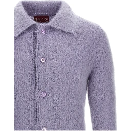 Purple Wool Cardigan