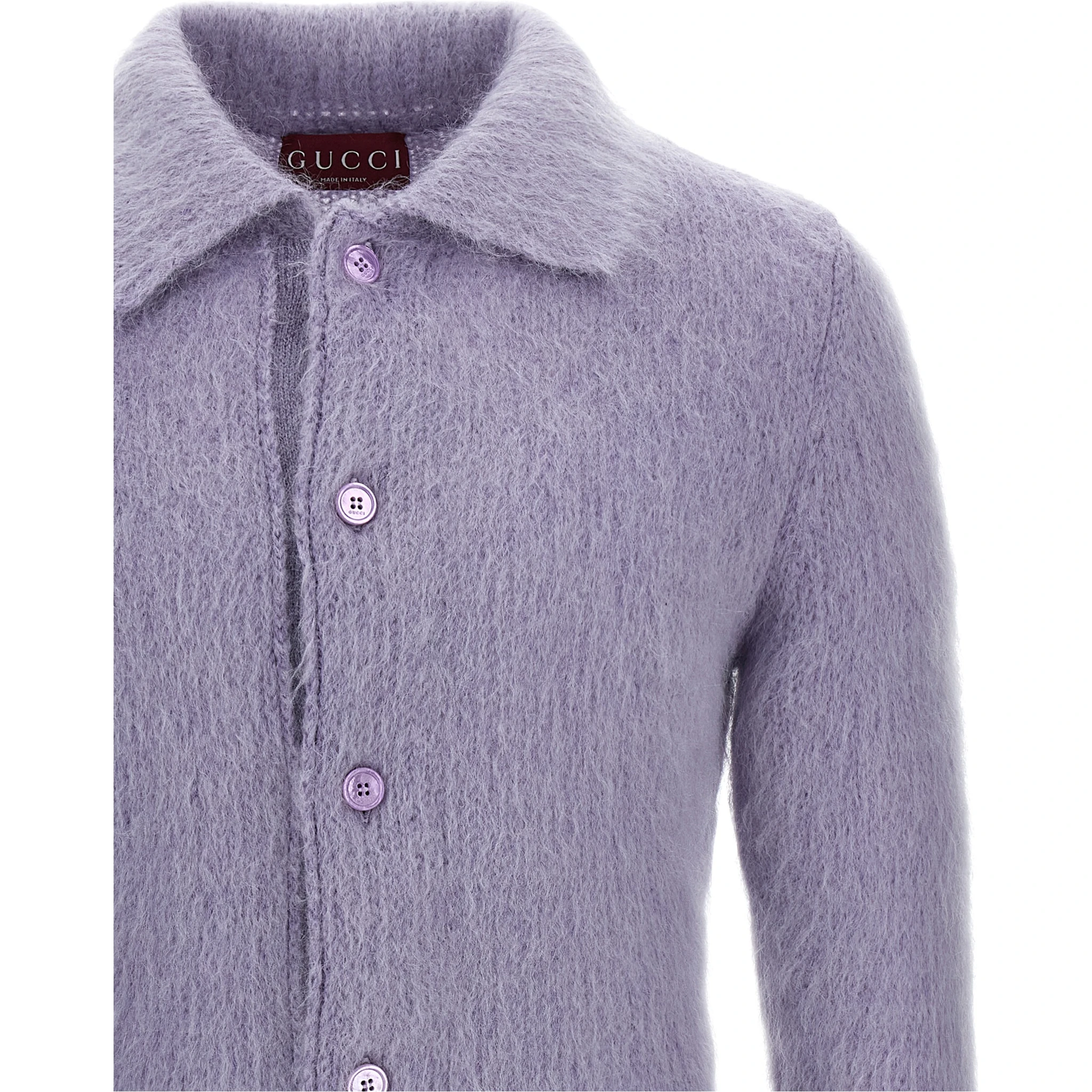 Purple Wool Cardigan