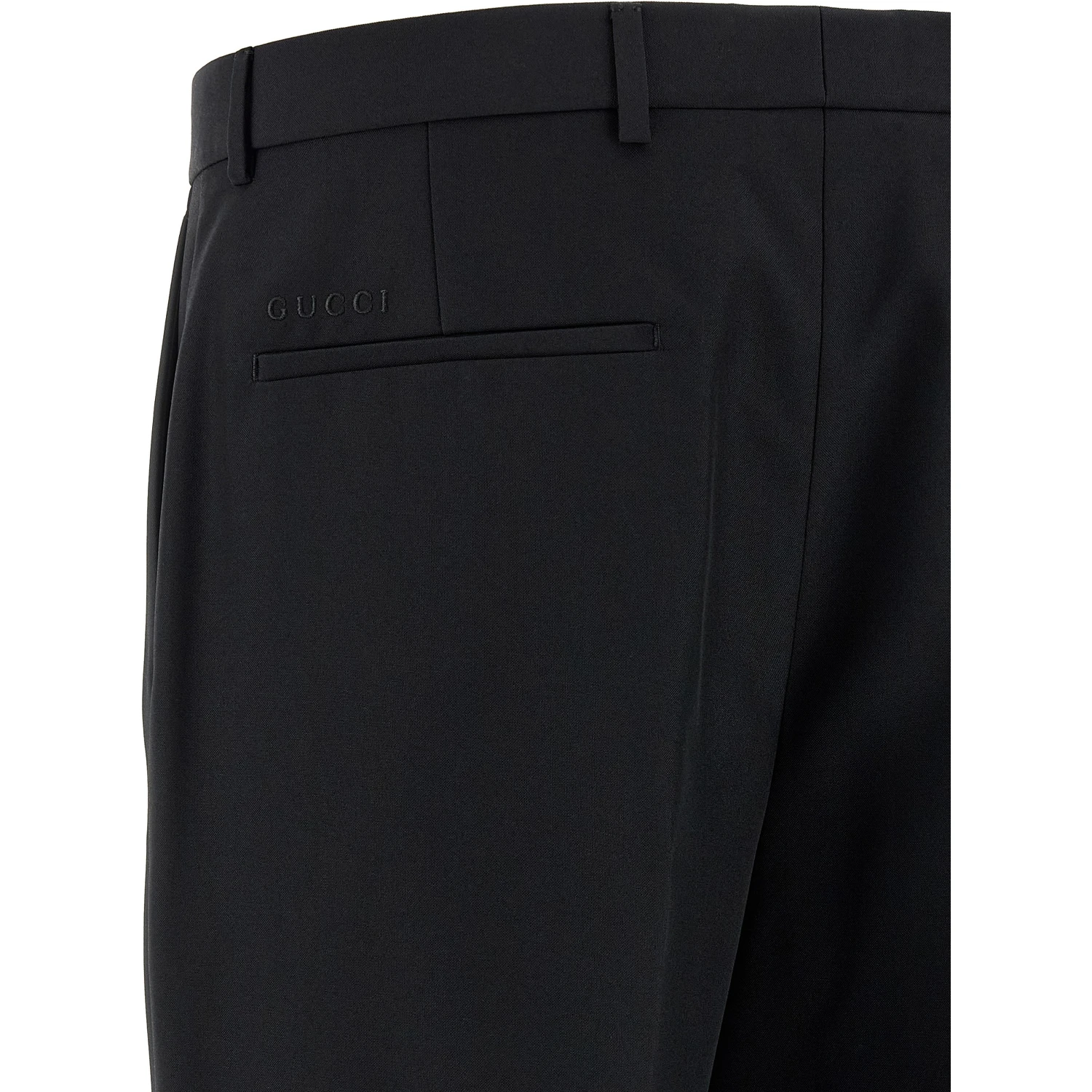 Black Polyester Dress Pants