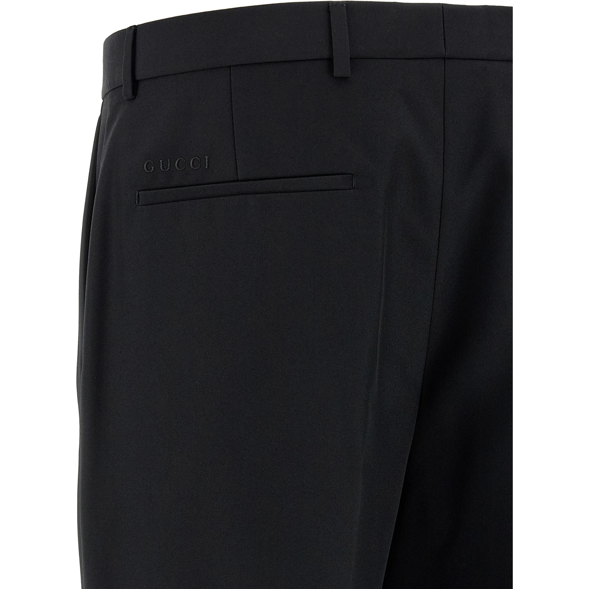 Black Polyester Dress Pants