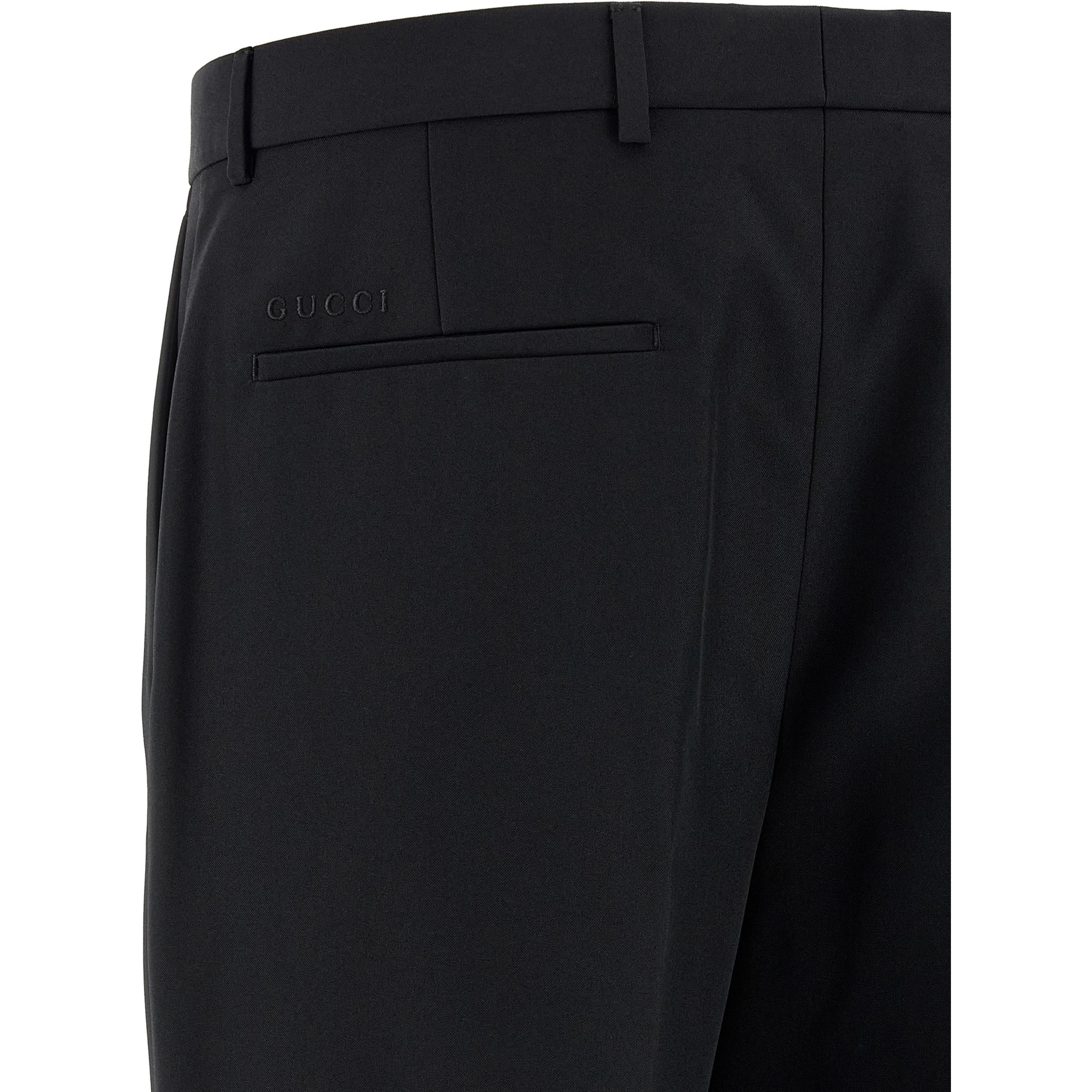 Black Polyester Dress Pants