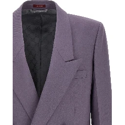 Purple Wool Blazer