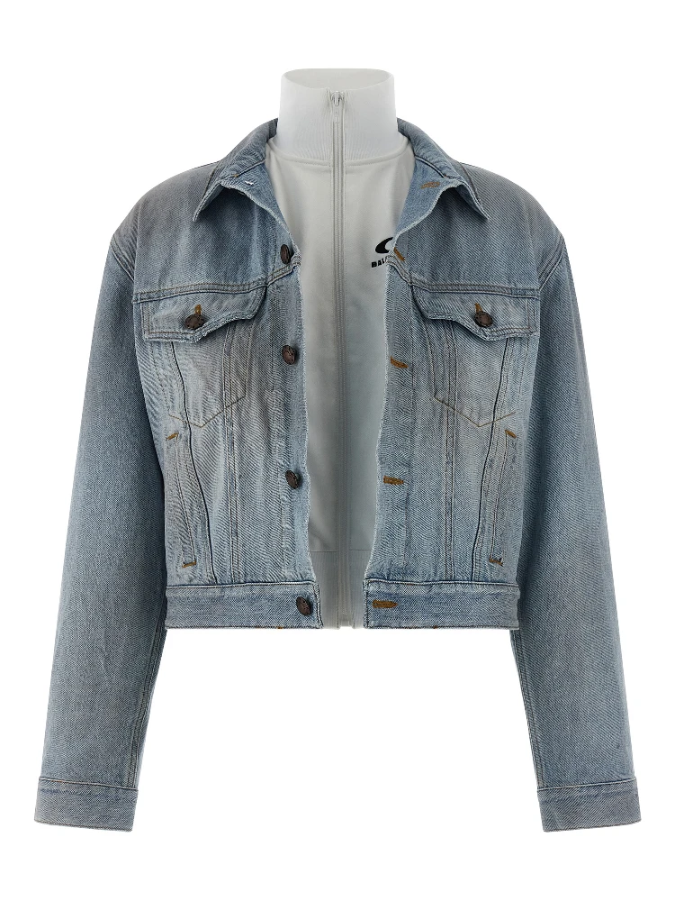 Blue Cotton Denim Jacket