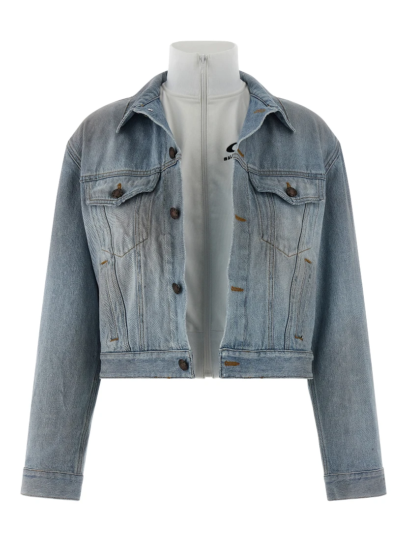 Blue Cotton Denim Jacket