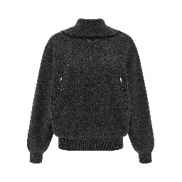 Gray Wool Cardigan