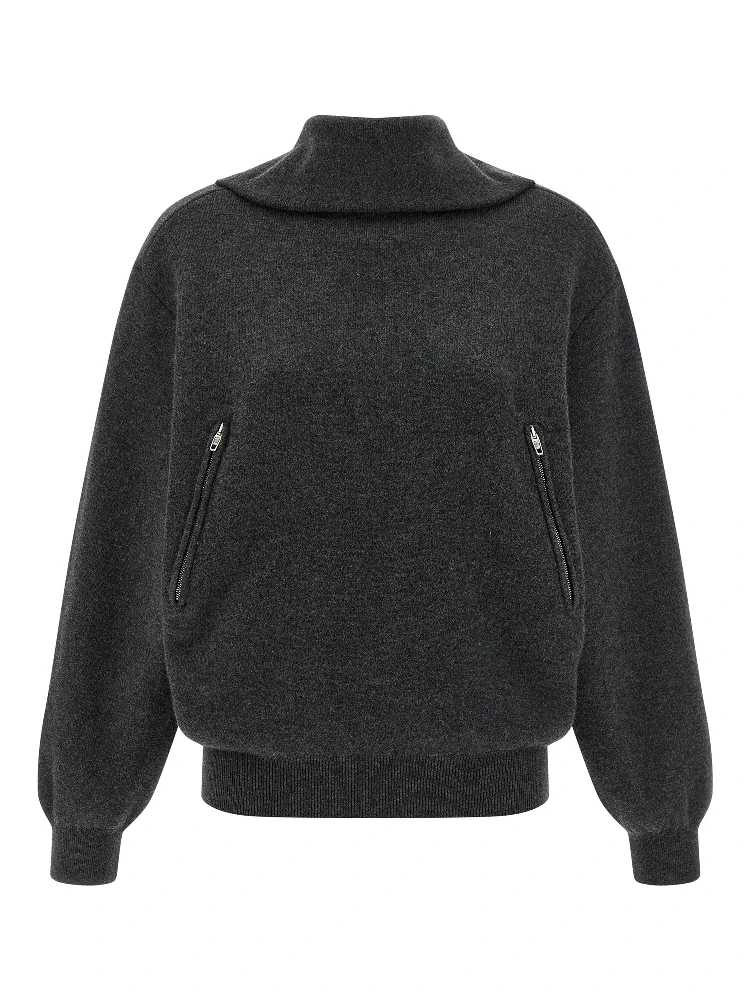 Gray Wool Cardigan