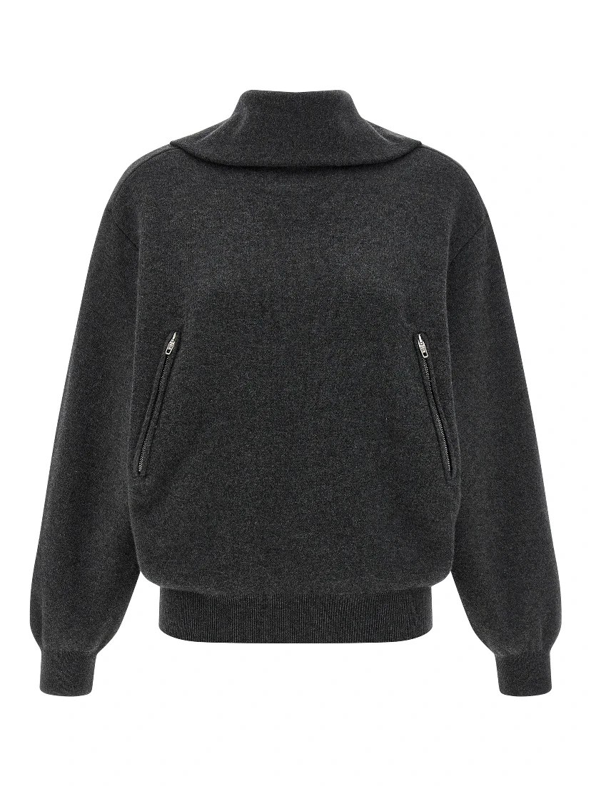 Gray Wool Cardigan
