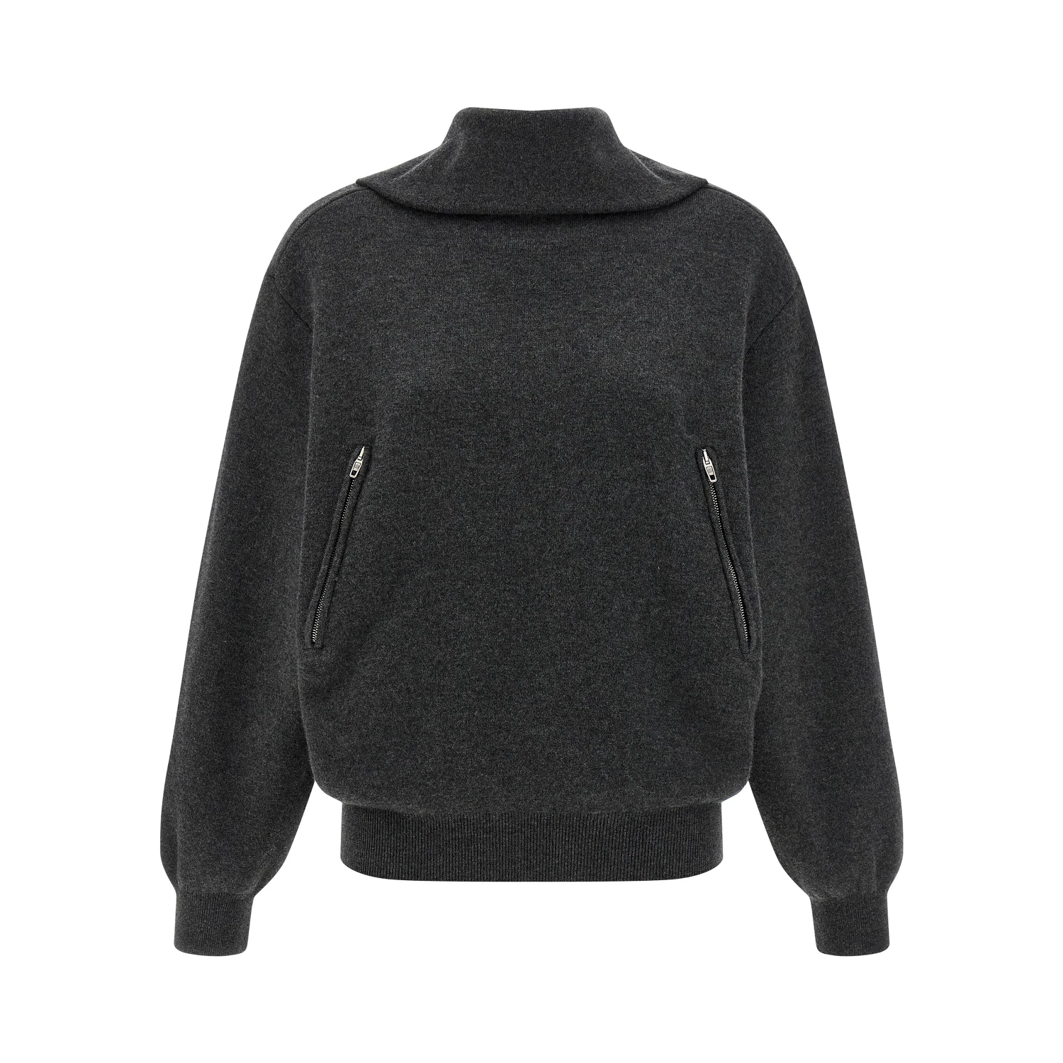 Gray Wool Cardigan