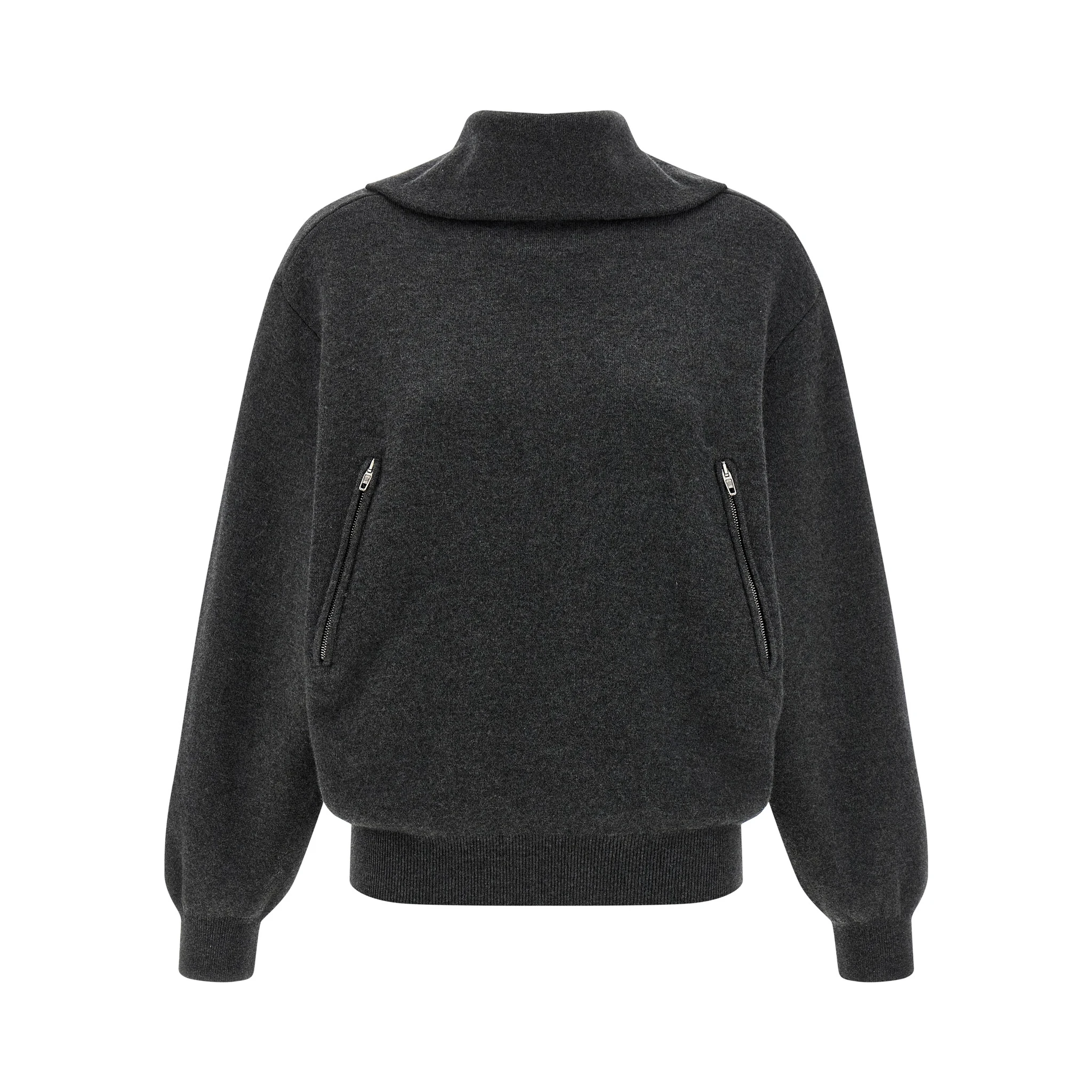 Gray Wool Cardigan