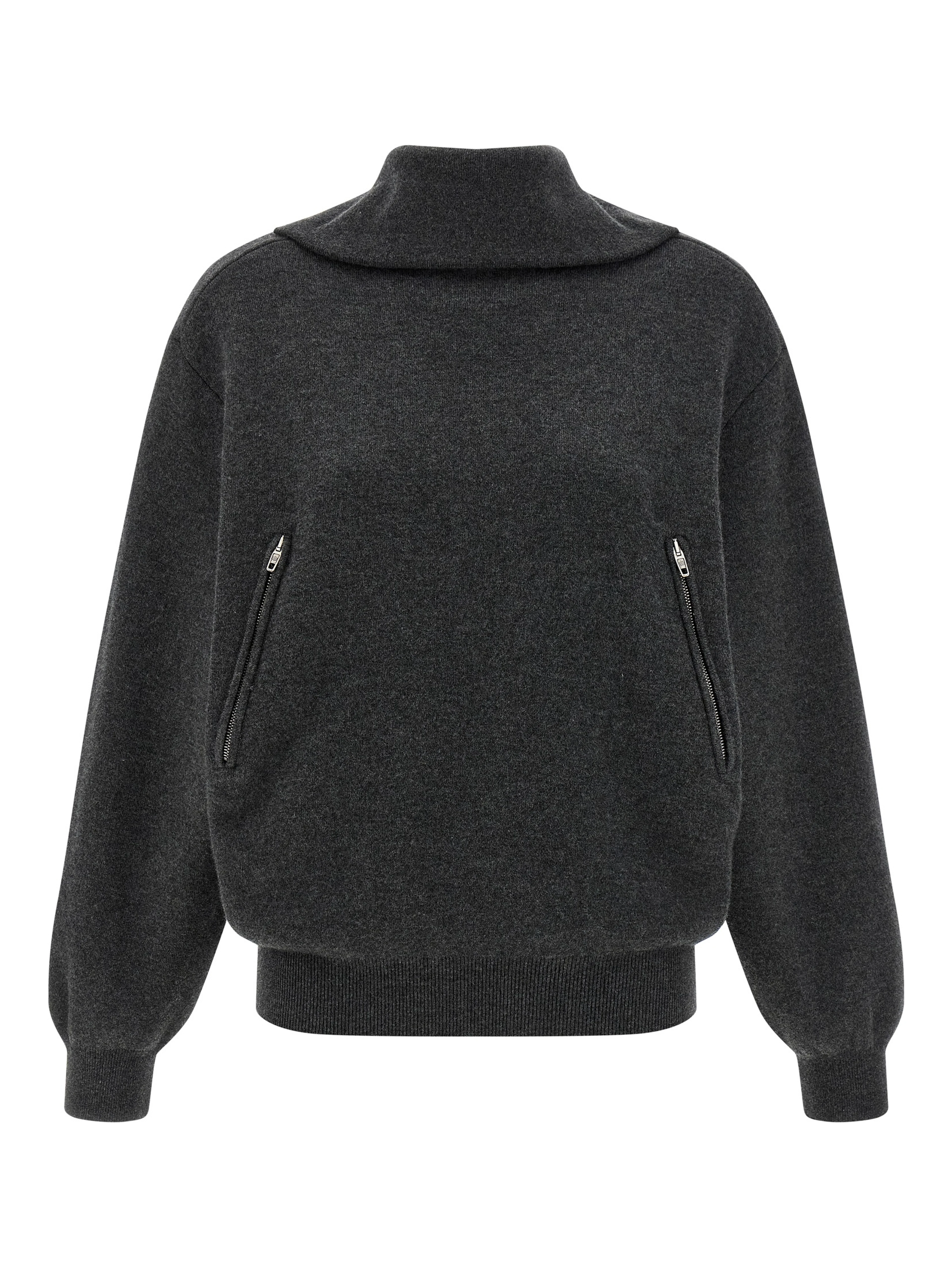 Gray Wool Cardigan