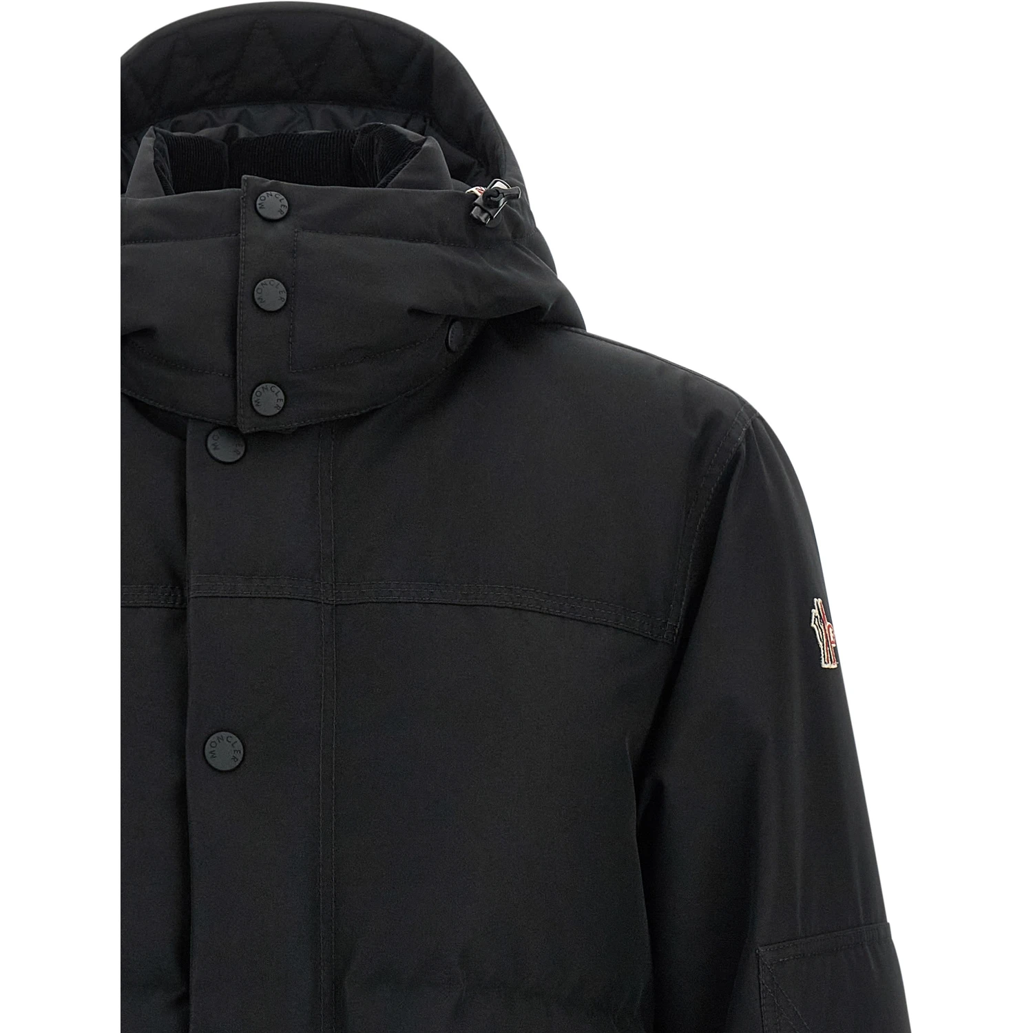 Black Polyester Shell Jacket