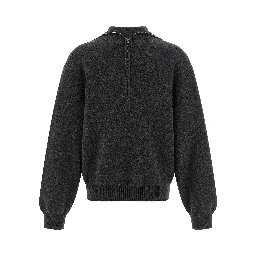 Gray Wool Cardigan