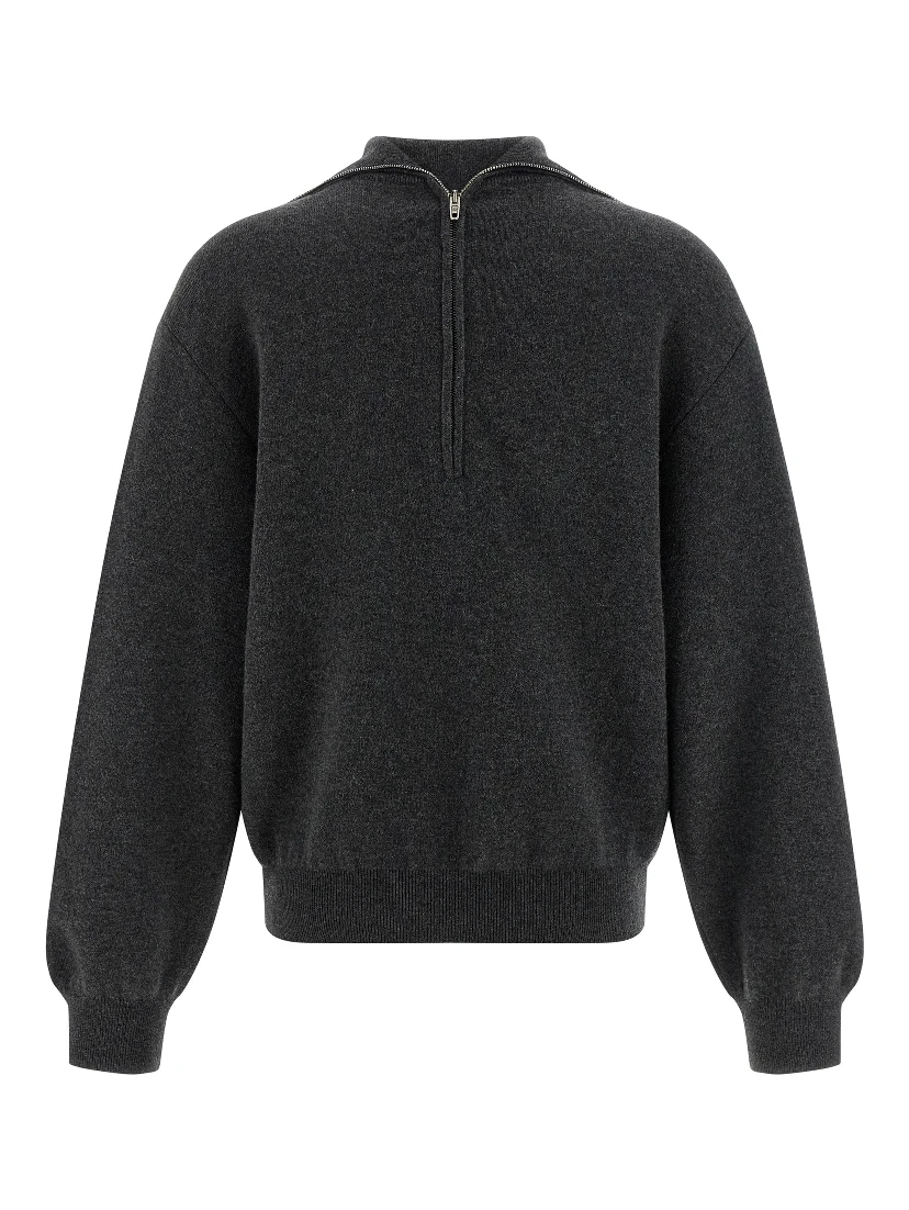 Gray Wool Cardigan