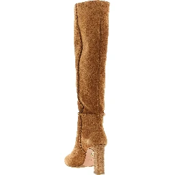 Beige Calfskin Over The Knee