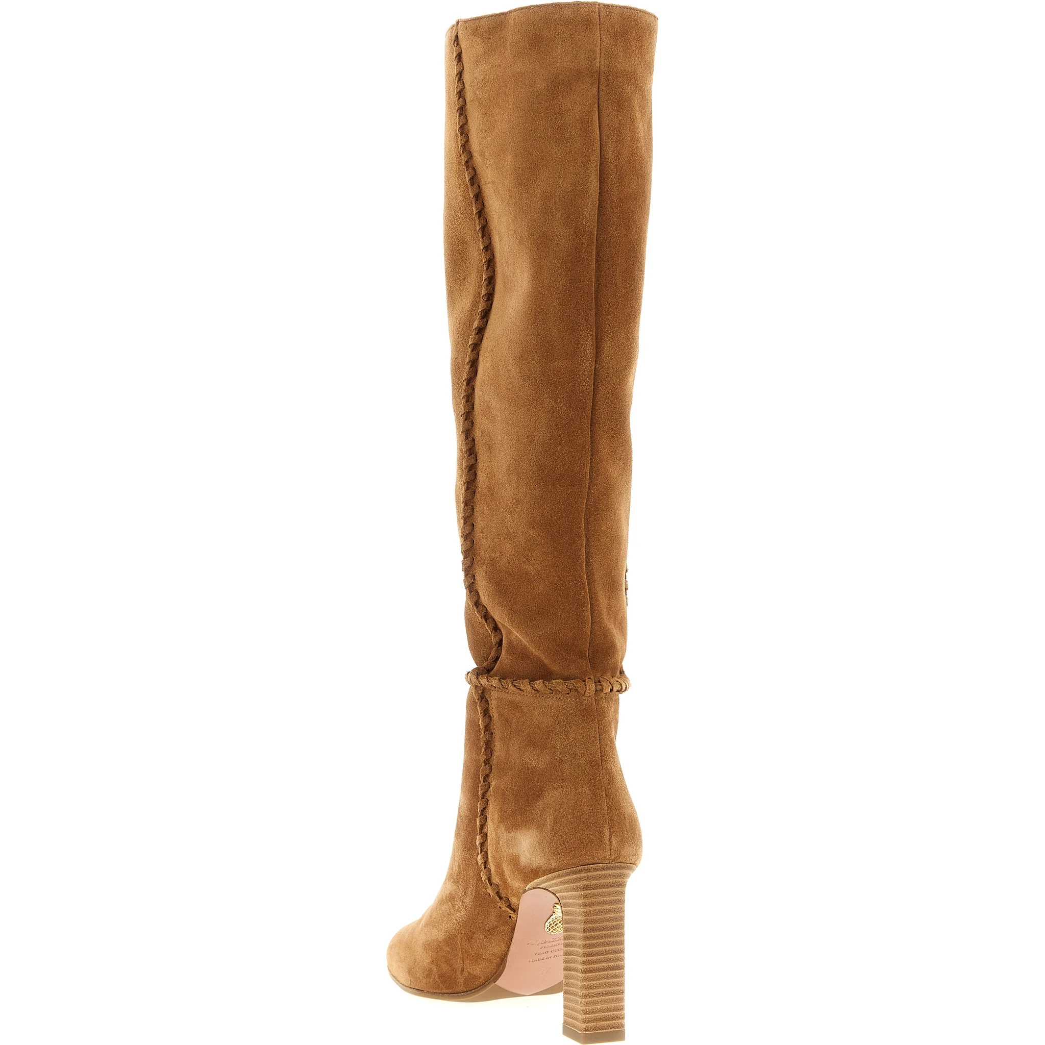 Beige Calfskin Over The Knee