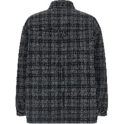 Gray Wool Full-Length Jacket