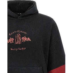 Black Cotton Sweatshirt