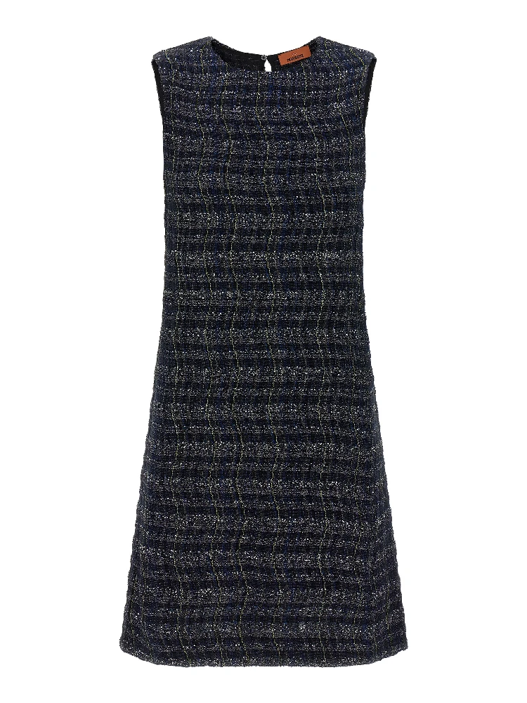 Multicolor Viscose Short Dress