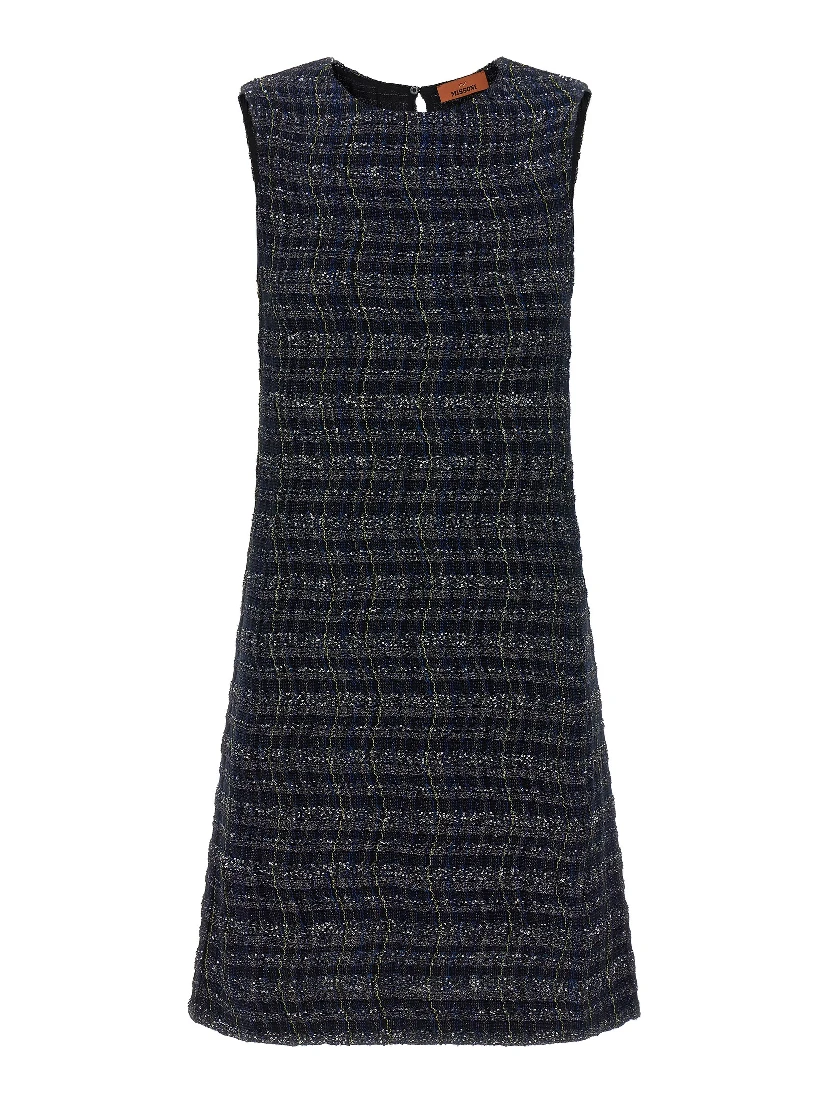 Multicolor Viscose Short Dress