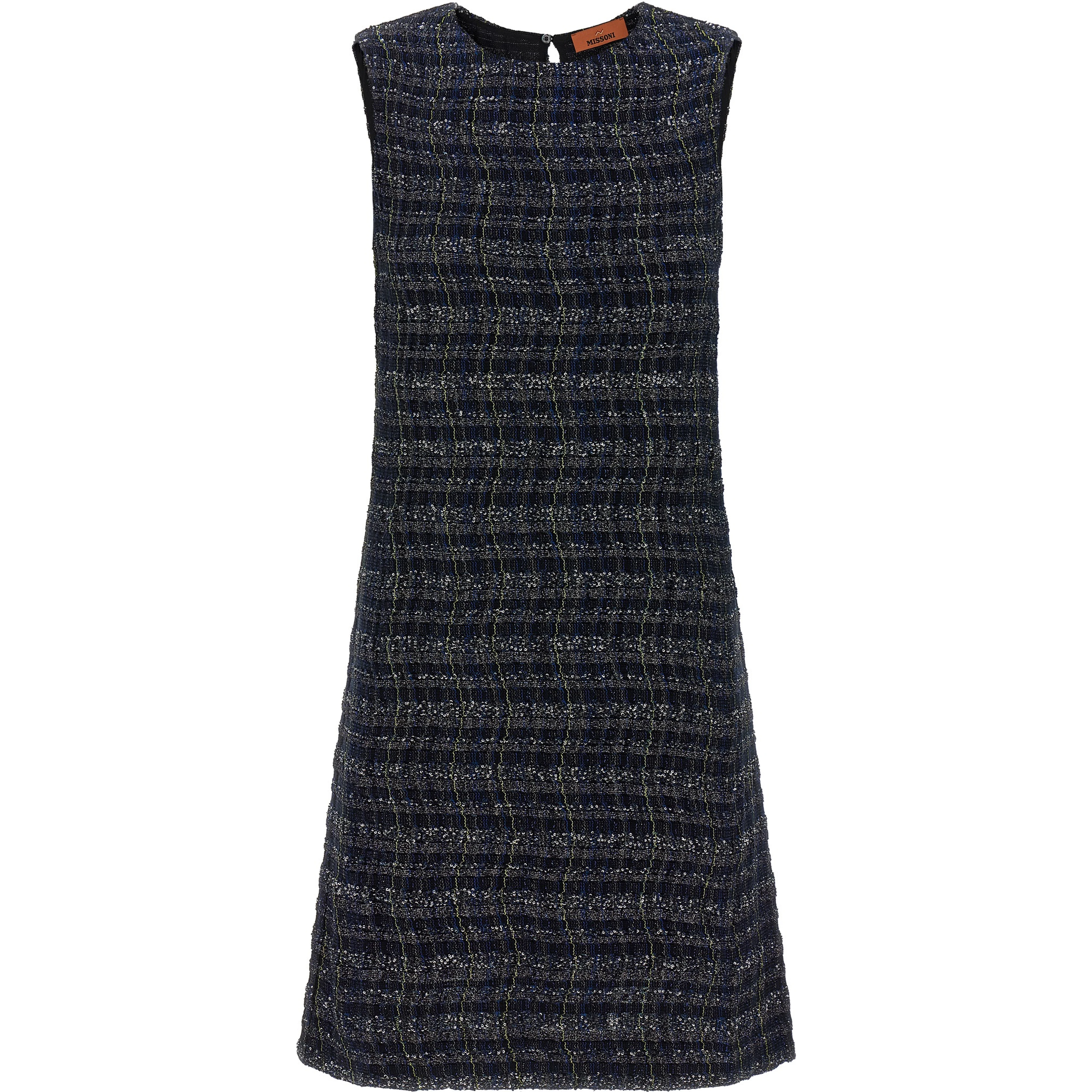 Multicolor Viscose Short Dress