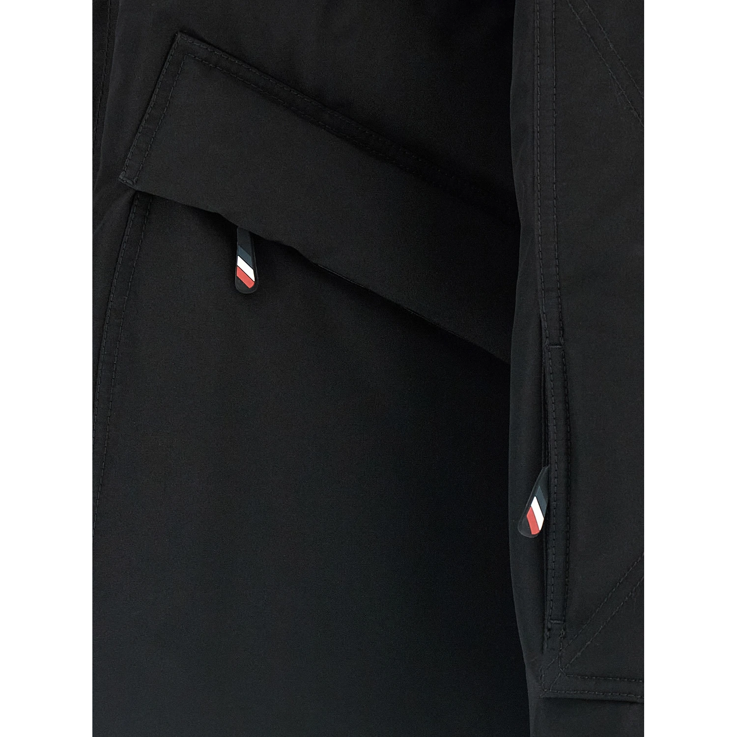 Black Polyester Shell Jacket