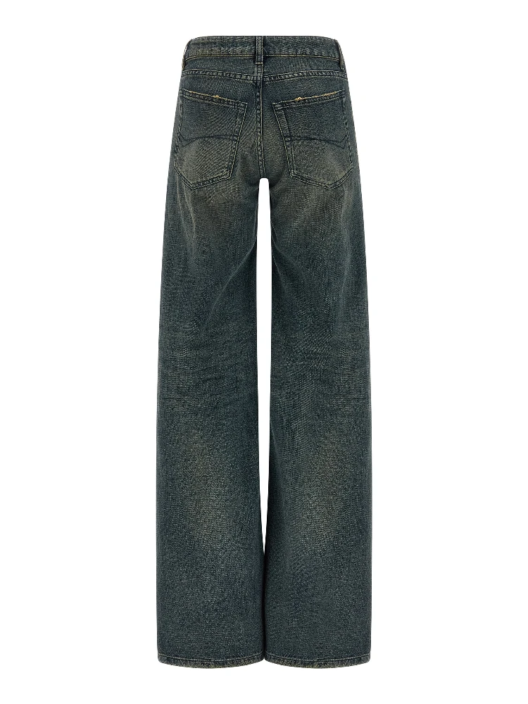Blue Cotton Flared Jeans alternative