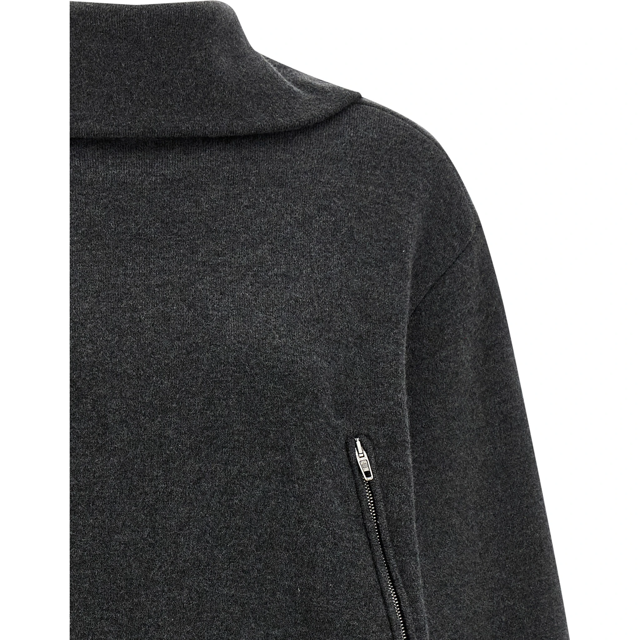 Gray Wool Cardigan