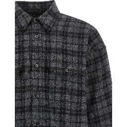 Gray Wool Full-Length Jacket