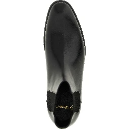 Black Calfskin Chelsea Boots