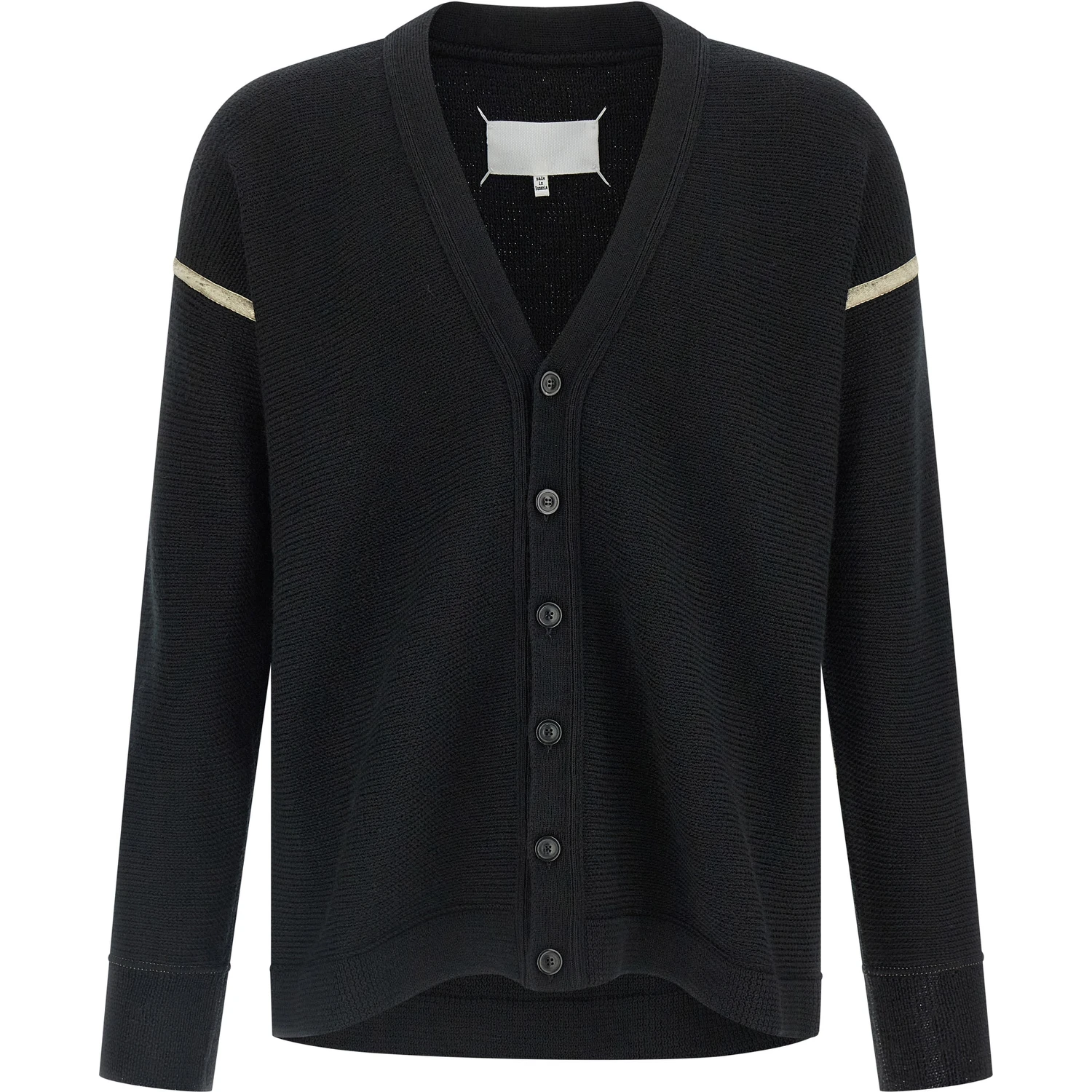 Black Virgin Wool Cardigan