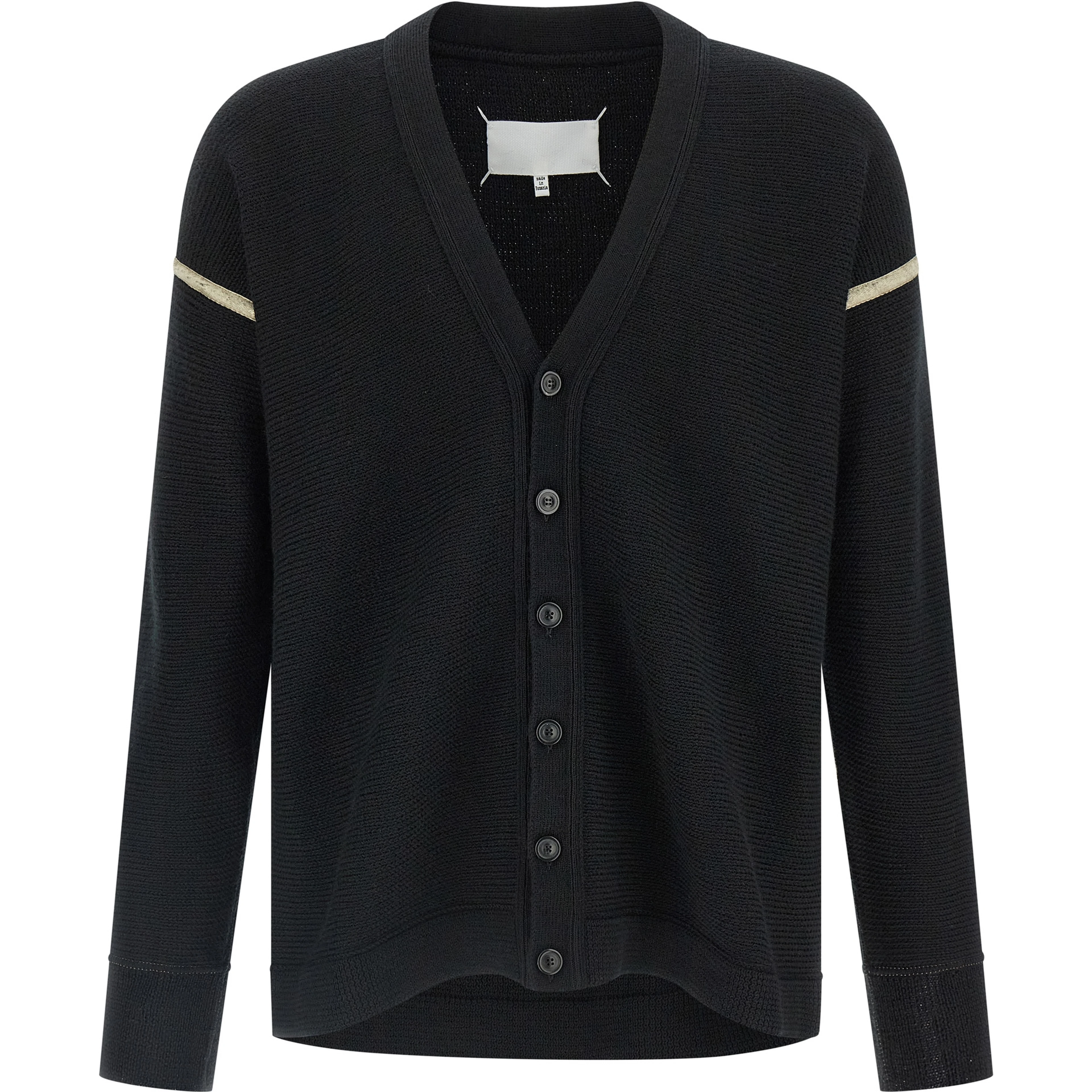Black Virgin Wool Cardigan
