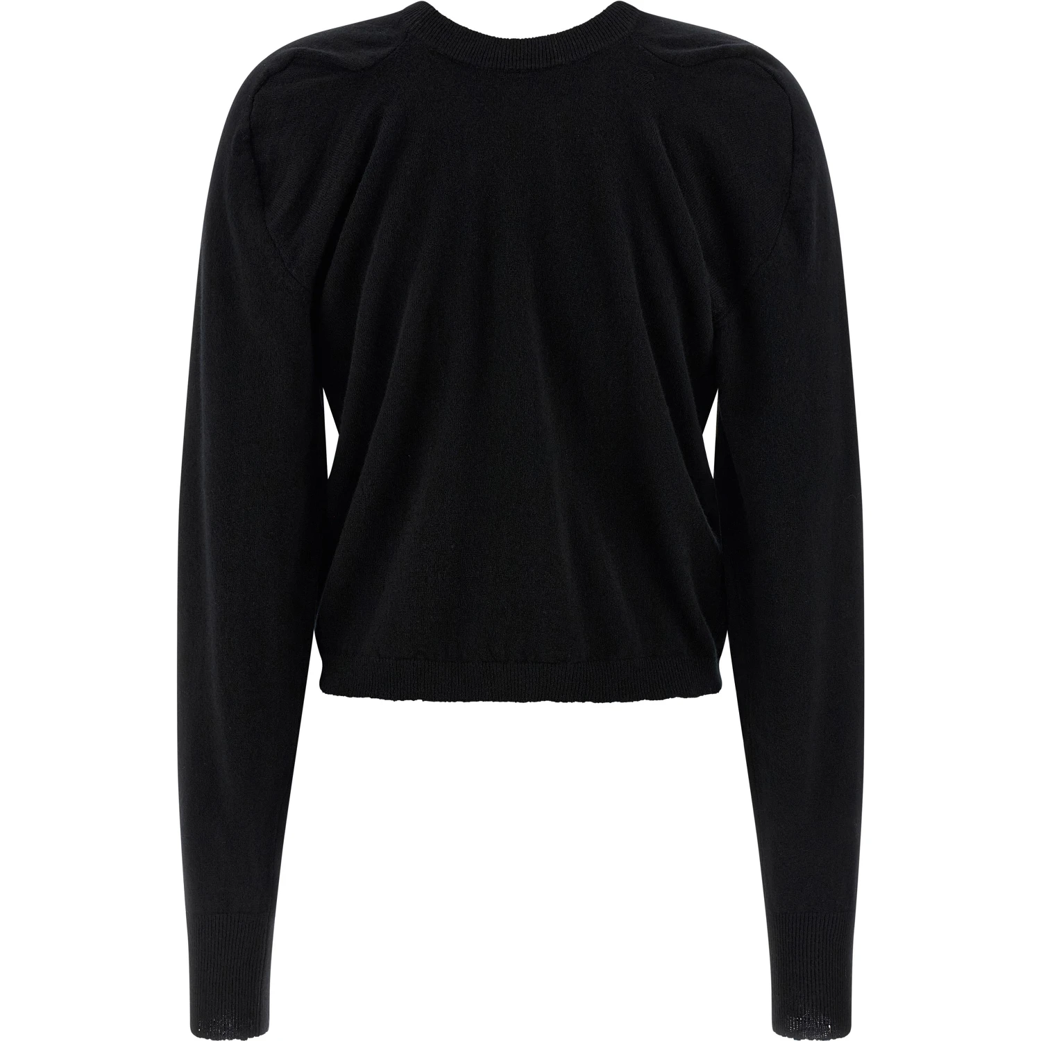 Black Virgin Wool Cardigan