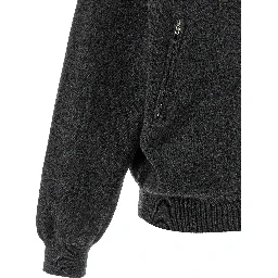 Gray Wool Cardigan