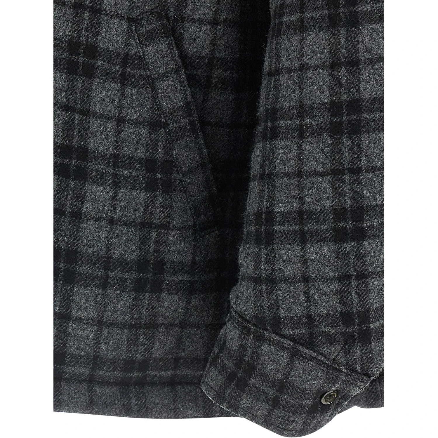 Gray Wool Full-Length Jacket