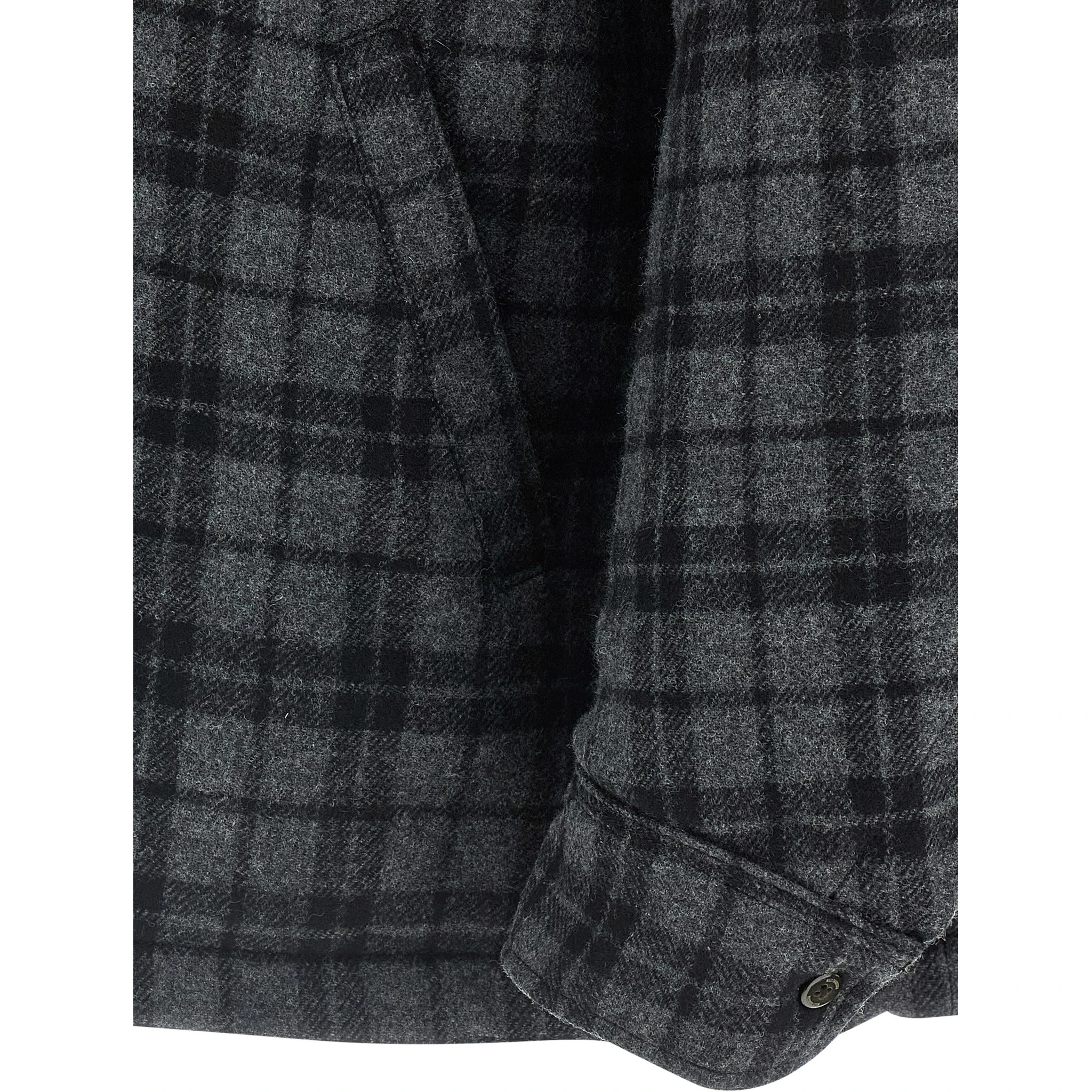 Gray Wool Full-Length Jacket