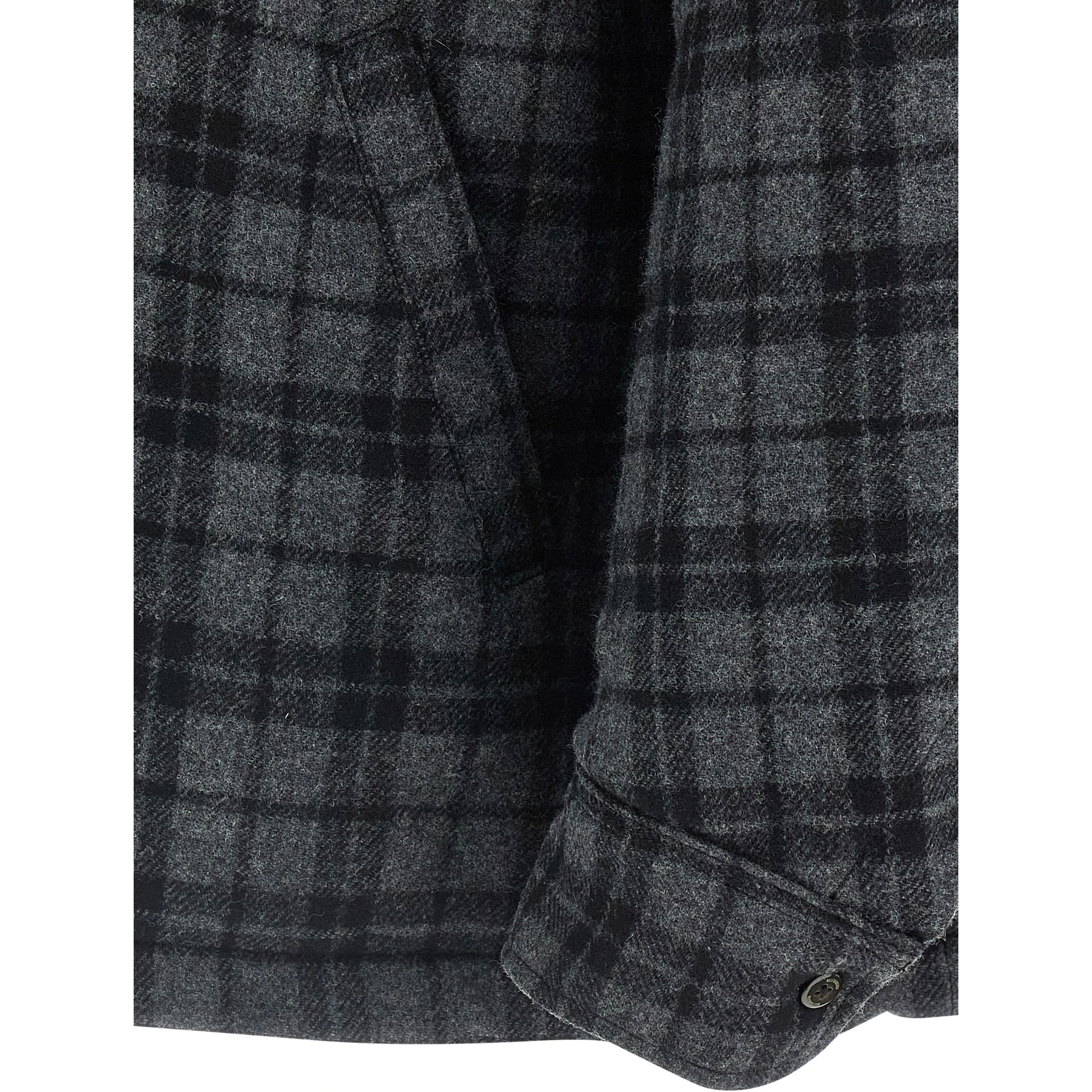 Gray Wool Full-Length Jacket