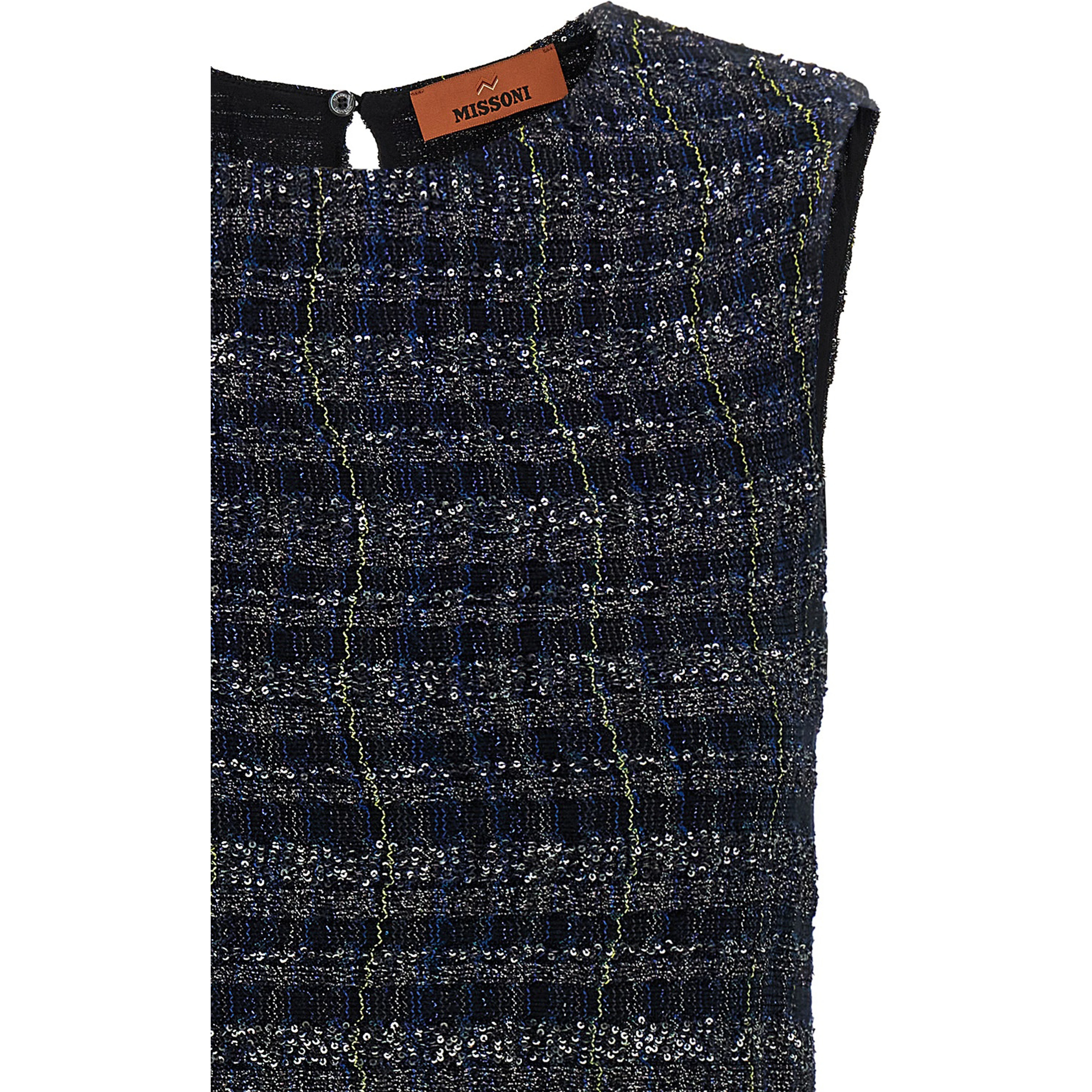 Multicolor Viscose Short Dress
