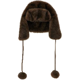 Brown Polyamide Ear Muffs