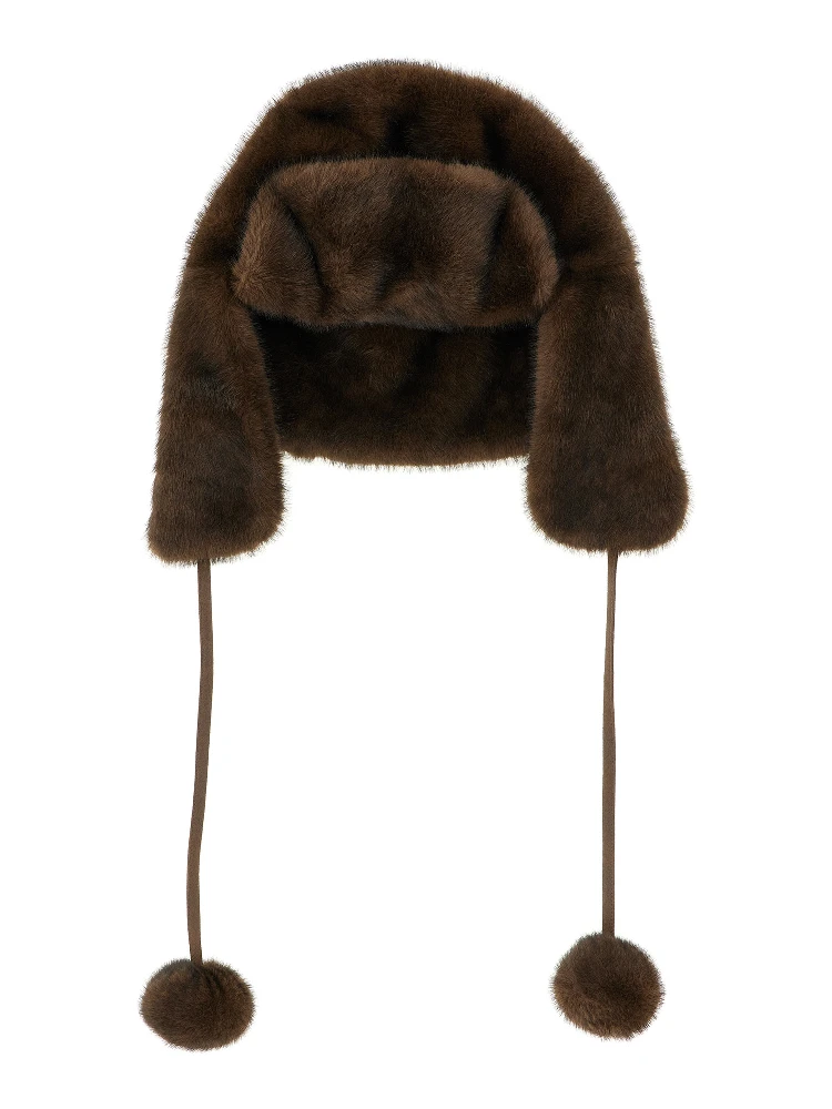 Brown Polyamide Ear Muffs