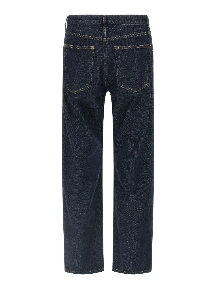 Blue Cotton Straight-Leg Jeans alternative