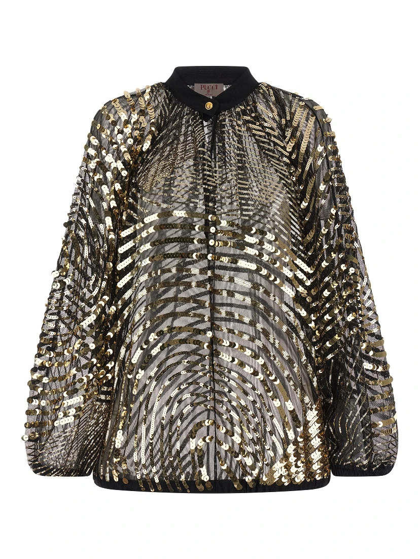 Black Polyamide Blouse