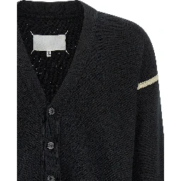 Black Virgin Wool Cardigan