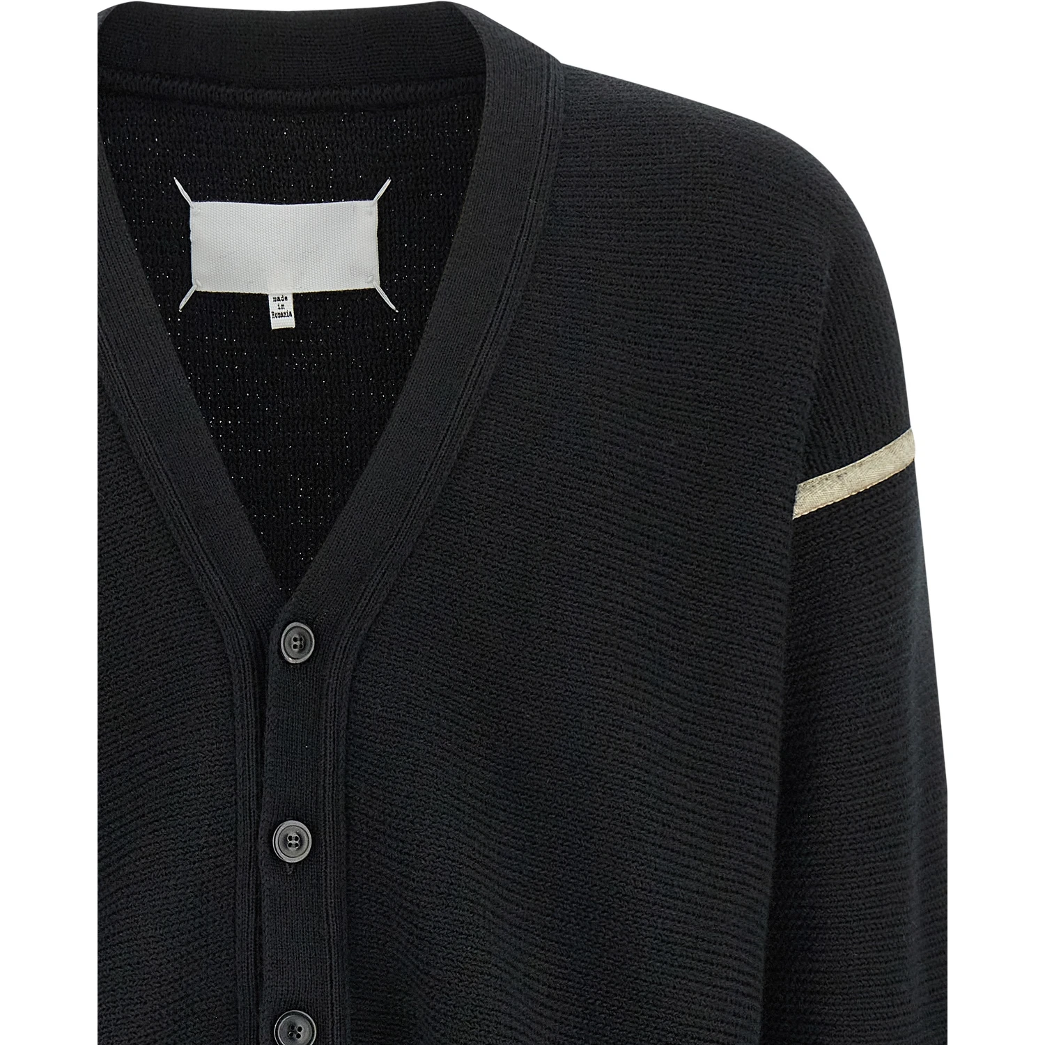 Black Virgin Wool Cardigan