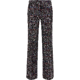 Multicolor Viscose Flared Pants