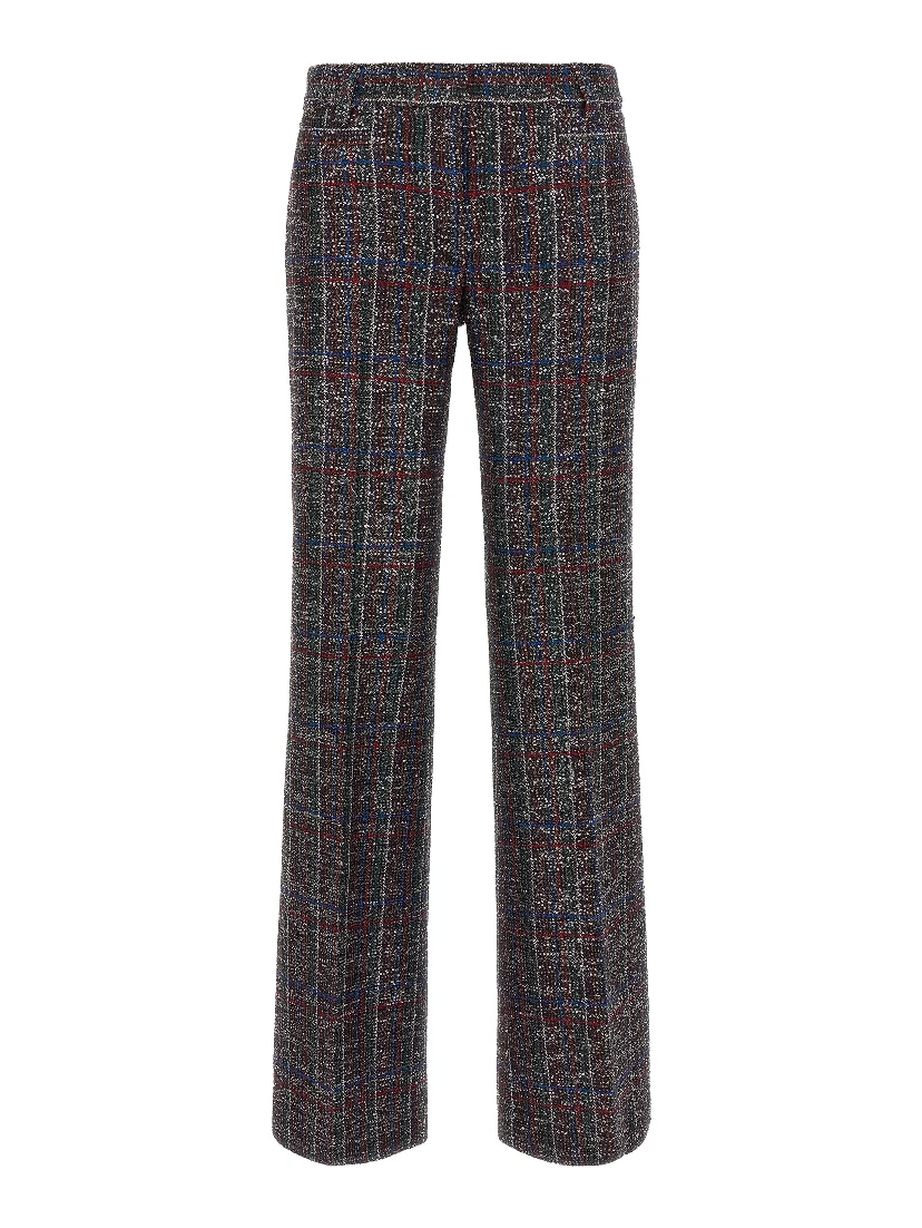Multicolor Viscose Flared Pants