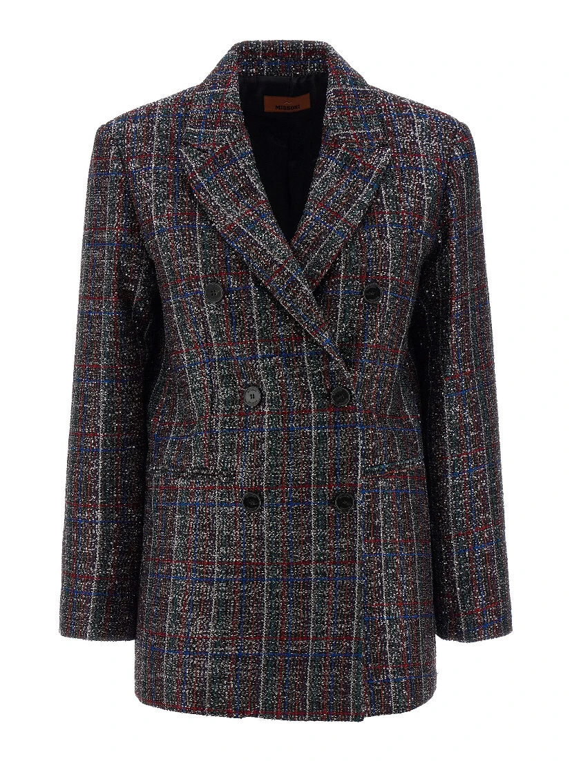 Multicolor Viscose Blazer