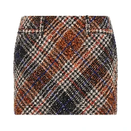 Multicolor Wool Long Skirt